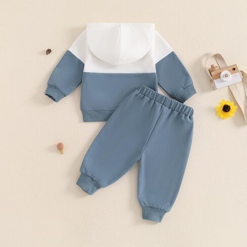 Ledy Champswiin الشتاء بيبي بوي الملابس هوديي مجموعة طويلة الأكمام البريدي البلوز بانت 2 قطعة الزي الخريف طفل جرزاية in Kuwait