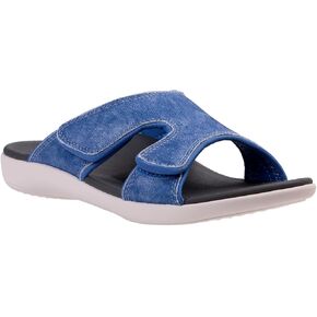 REVITALIGN Women's Kholo Canvas Slide Sandal, Denim Blue, 12 Wide