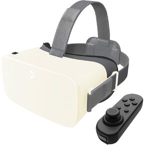 VR Headset for Phone with Controller, Anti-Blue Eyes Protected HD Lenses, 110° FOV Virtual Reality Headsets VR Goggles for iPhone 15/14/13/12/11, Samsung, Android- Army Green