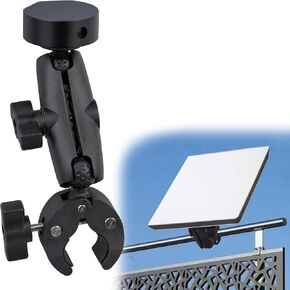 TERPINK حامل مشبك قابل للتعديل ومحول تركيب متوافق مع ملحقات Starlink Mini مشبك زاوية قابل للتعديل من سبائك الألومنيوم قوس محول لRV/اليخت/التخييم/الدرابزين/رف السقف/القطب (أسود) in Kuwait