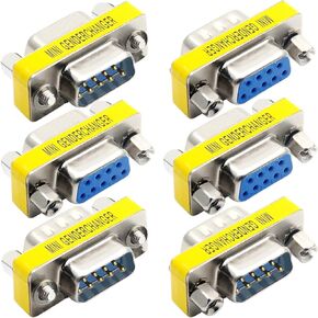 DB15 15 Pin Male to Male Adapter Changer Coupler Serial D-Sub 15 Pin Female to Female Gender Changer Converter Connectors for PC for Gamepad Digital Machine Tools Audio Monitor