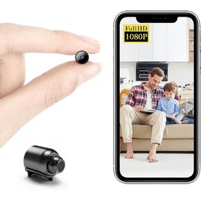 2024 Smallest Wireless WiFi Camera,HD1080P Camera,Portable Video Camera with Video Recording Live Feed,Baby Monitor with Night Vision,Motion Detection,Cloud Storage for Security withiOS Android APP