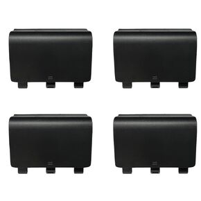 4 Pack Battery Back Cover for Xbox One Controller, Battery Cover Door Compatible with Xbox One Controller, Battery Back Shell Repair Part Compatible with Xbox One Controller (Black)