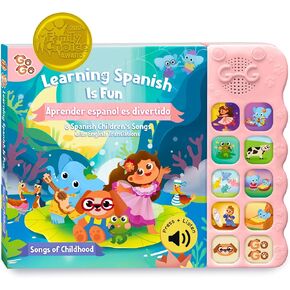 GO GO Bilingual Spanish Musical Book Vol. 2 – Fun for Babies, Toddlers, & Kids. Features 8 Nature Songs in Spanish with English Translations. Ideal for Early Spanish Learning & Bilingual Development!