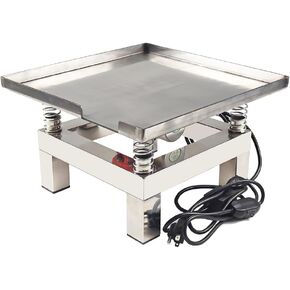 Mini Concrete Vibration Table 13.78 X 13.78 inches Small Vibrating Test Bench Stainless Steel 110V Compactor Platform for Laboratory Warehouse Workshop