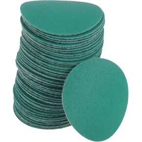 Car Sanding Discs 2inch 80 Grit Abrasion Resistance | Round Hook and Loop Sandpaper Green 50 Pcs