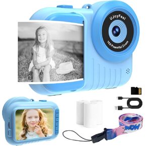 Kids Camera Instant Print Camera for Kids, Toddler Camera That Print Photo, Instant Digital Camera for Kids Printing Camera 3.5IN Screen, Portable Toy Camera Print Picture 3 12 Year Girls (Purple