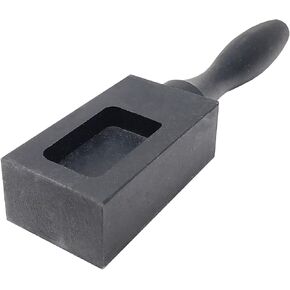 Ingot Mold Gray Cast Iron Ingot Mold Crucible for Melting Casting Refining (Size 3)