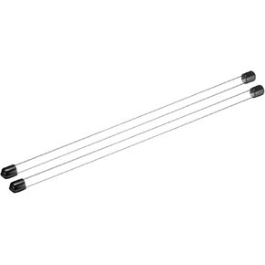 Plastic Pipe Rigid Polycarbonate Round Tube Clear(with Black Protective Case), [for Lighting, Models, Water Plumbing] - 0.3x0.4"(10x11mm), 12"(300mm) Length/Transparent / 2 Pcs