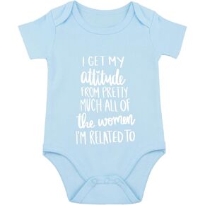 I Get My Attitude From All The Women Baby Bodysuit Great Aunt Grandma Baby Bodysuit Funny Baby Girl Romper