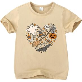 Toddler Boys Halloween T-Shirt Ghost Shirt Pumpkin No Diggity Bout to Bag It Up Retro Kids Halloween Tees