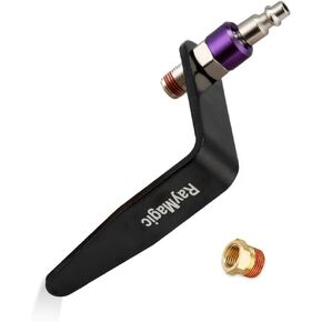 Steel Pneumatic Tool Rafter Hook Hanger, Lightweight, Durable,Reusable Metal Organaizer Adjustable Easy Install Hooks with 1/4" Air Tool Swivel Fitting, for Air Nailer, 1-Piece, Purple
