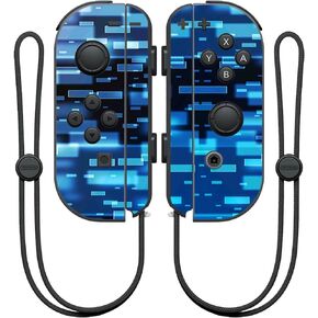 MightySkins Skin Compatible with Nintendo Joy-Con Controller wrap Cover Sticker Skins Space Blocks