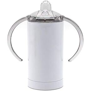 Sublimation Blank 12 oz Stainless Steel Straight Sippy Cup with Lid
