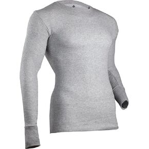 Indera Men's Raschel Knit Performance Thermal Underwear Top with Silvadur