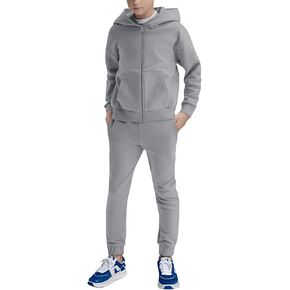 Haloumoning Boys Sweatsuits Kids Active Zip Hoodie Sweatershirt and Jogger Sweatpants 5-14 Years