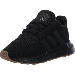 حذاء رياضي Adidas Baby Swift Run 1.0، أبيض/شبه فلاش أكوا/أسود، 6 US للجنسين الرضع