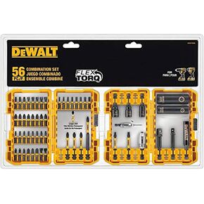 DEWALT FlexTorq 56-Piece Phillips/Square/Torx Impact Driver Bit Set