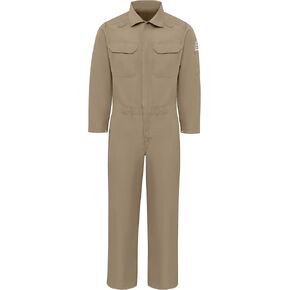Bulwark Men's Flame Resistant 4.5 oz Nomex IIIA Premium Coverall, Tan, 40