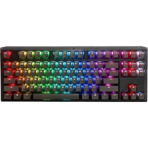 Ducky One 3 TKL Aura 80% Mechanical Keyboard: Quack Mechanics Dampening, Hot-Swappable Cherry MX Brown Switches, High-Density PBT Tripleshot Keycaps, RGB, US, Black