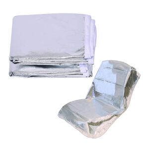 CHGCRAFT 3Pcs Car Seat Sun Shade Cover Infant Car Seats Heat Protector Adjustable Keeps Baby's Carseat at Cooler Temperature Aluminium Foil