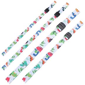 2.5cm Baby Feeding Bottle Cup Strap, Adjustable Width Baby Feeding Bottle Cup Strap for Stroller Sippy Leash Tether Accessory(18# Dinosaur)