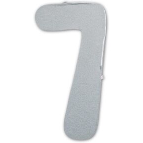 غطاء وسادة الحمل AngQi، غطاء وسادة للجسم على شكل حرف L، غطاء وسادة جيرسي بديل، رمادي in Kuwait