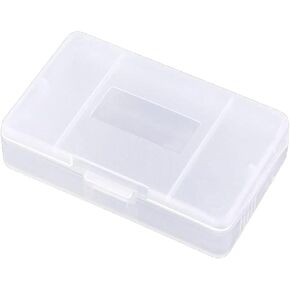 LUCKGRASP 5PCS Cartridge Game Card Case Organizer Storage Box For Game-boy Cover Shell For GBA SP (Transparent)