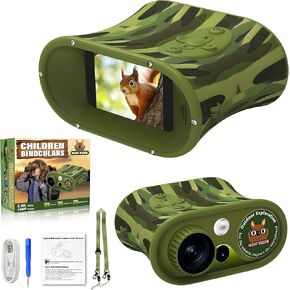Night Vision Binoculars for Kids, Christmas Birthday Gifts for Toddle Girls Boys, 2.5K UHD Night Vision Goggles with Flashlight, Kids Camera Includes 32GB TF Card to Save Photo and Video