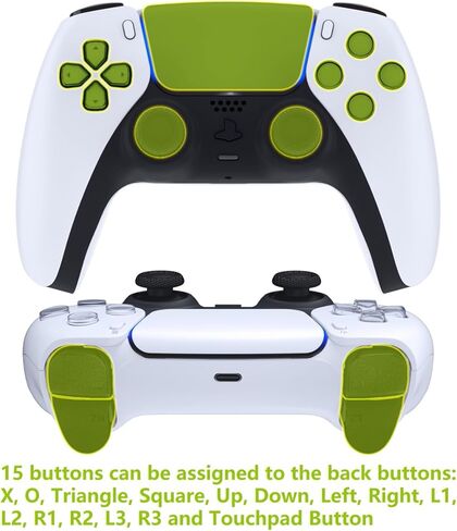 eXtremeRate Back Paddles Programable RISE4 V3 Remap Kit for PS5 Controller BDM-030 040 050, Upgrade Board Chameleon Purple Blue Redesigned Bottom Shell 4 Back Buttons for PS5 Controller -NO Controller in Saudi Arabia