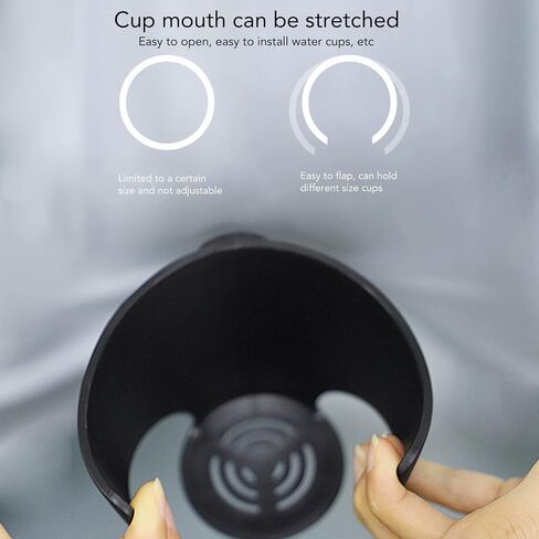 YUYTE Stroller Cup Holders, Universal Drinks Holder for Bikes, Trolleys or Walkers PP Wheelchair Cup Holder Detachable Design Stretchable Cup Mouth in Saudi Arabia
