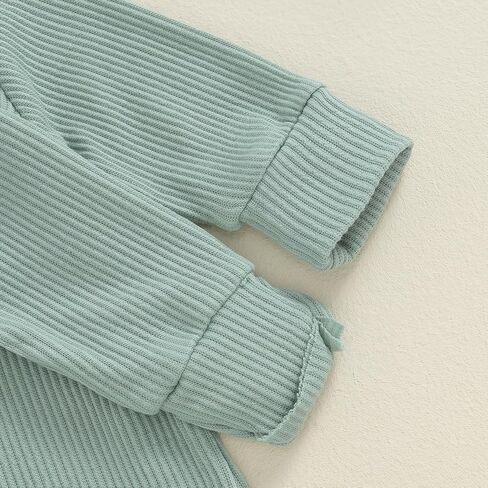 Ayalinggo Newborn Baby Boy Girl Coming Home Outfit Ribbed Romper Jumpsuit Side Zipped Bodysuit Preemie Clothes in Saudi Arabia