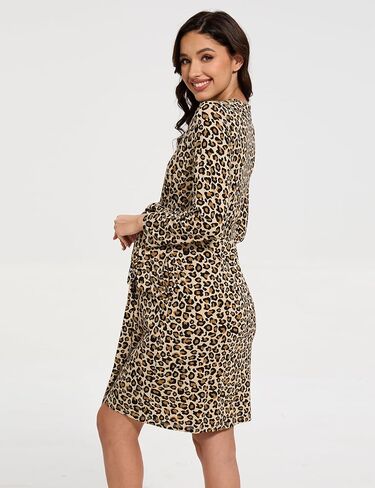 رداء أمومة نسائي من الخيزران الفسكوزي بأكمام طويلة ورقبة على شكل حرف V للأمومة في المستشفى in Kuwait