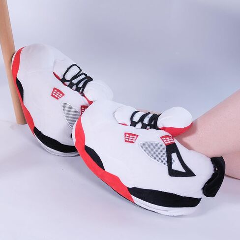 Sneaker Slippers, Trendy Plush Home Shoes Anti-Slip Soft Comfy Slides Warm Winter House Footwear One Size Fits Women Men in Saudi Arabia
