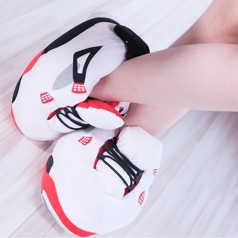 Sneaker Slippers, Trendy Plush Home Shoes Anti-Slip Soft Comfy Slides Warm Winter House Footwear One Size Fits Women Men in Saudi Arabia