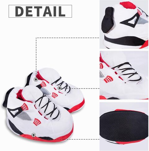 Sneaker Slippers, Trendy Plush Home Shoes Anti-Slip Soft Comfy Slides Warm Winter House Footwear One Size Fits Women Men in Saudi Arabia