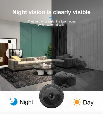 Wearable Body Camera Watch Camera 1080P Home Security WiFi Camera Nanny Cam Remote Monitor Night Vision Live Feed Security Camera in Saudi Arabia