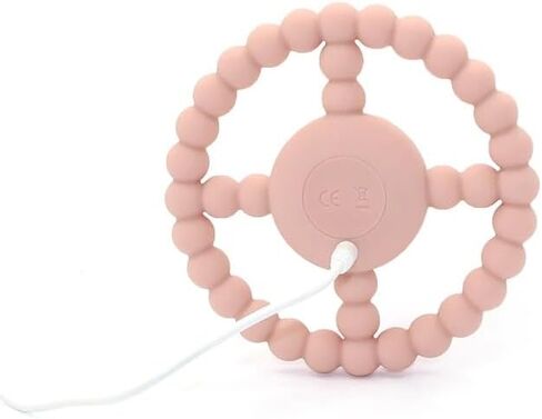 Teething Rings - Baby Teether Toys for Babies 6-18 Months - Vibrating Silicone Baby Chew Toys - Safe Teethers for Soothing Sore Gums - Support Speech- Waterproof Baby Teething Toys for Boys and Girls in Saudi Arabia
