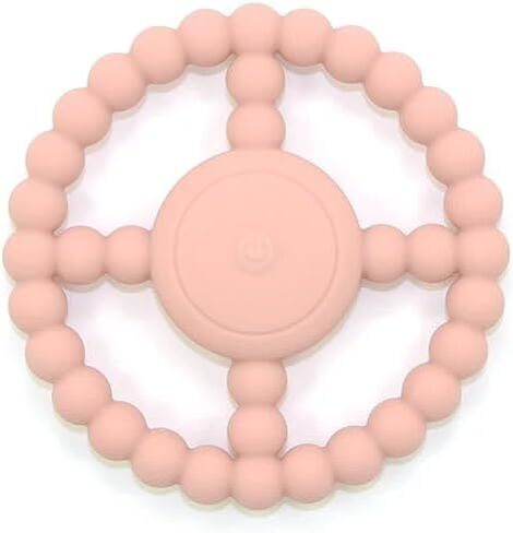 Teething Rings - Baby Teether Toys for Babies 6-18 Months - Vibrating Silicone Baby Chew Toys - Safe Teethers for Soothing Sore Gums - Support Speech- Waterproof Baby Teething Toys for Boys and Girls in Saudi Arabia