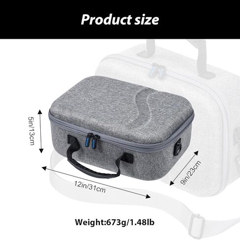حقيبة حمل O'woda لملحقات Meta 3 VR، حقيبة تخزين VR3 حقيبة سفر لجهاز Meta Quest 3 / جهاز التحكم باللمس/حزام الرأس، مناسبة للسفر والتخزين المنزلي in Kuwait