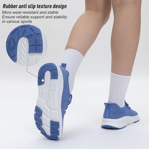 ZYEN Wide Toe Box Shoes Women Non-Slip Ultra Light Running Sneakers Extra Wide Feet Arch Support Walking Shoes Tennis Diabetes Breathable Gym Workouts 6-12 in Kuwait