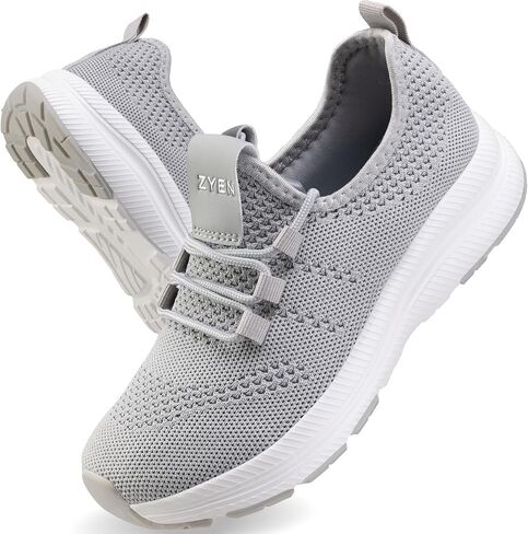 ZYEN Wide Toe Box Shoes Women Non-Slip Ultra Light Running Sneakers Extra Wide Feet Arch Support Walking Shoes Tennis Diabetes Breathable Gym Workouts 6-12 in Kuwait