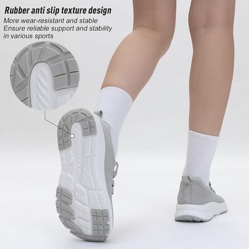 ZYEN Wide Toe Box Shoes Women Non-Slip Ultra Light Running Sneakers Extra Wide Feet Arch Support Walking Shoes Tennis Diabetes Breathable Gym Workouts 6-12 in Kuwait