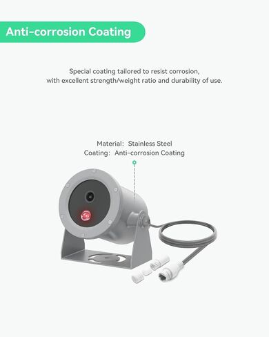 LINOVISION 4K Ultra HD Anti-Corrosion Camera with Tailored Coating, POE IP Camera with Intuitive Web GUI and Mobile APP, Designed for Sea Shores, Marine, Chemical Factories, Mining Industry, Ports in Saudi Arabia