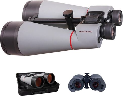 Oberwerk Explore Series 20x80 Binoculars, 3.25-Degree FOV, Fully Multi-Coated & Waterproof, Glasses-Friendly 18mm Eye Relief, Astronomy & Long-Range Viewing, Includes Hard Case & Tripod Mount in Kuwait