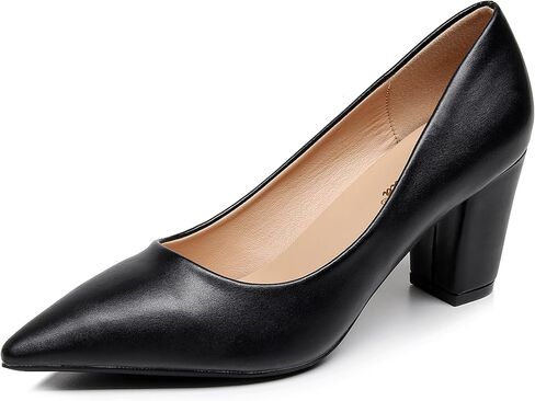 VenusCelia Women's Lewin Pump Chunky Heel Shoe in Saudi Arabia