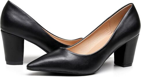 VenusCelia Women's Lewin Pump Chunky Heel Shoe in Saudi Arabia
