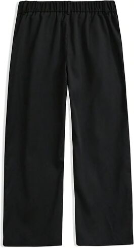 Milumia Men's High Waisted Wide Leg Pants Zipper Fly Loose Casual Trousers Black X-Large in Saudi Arabia