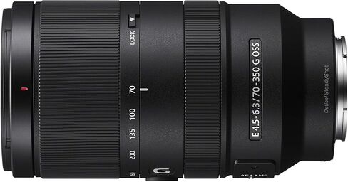 Sony Alpha 70-350mm F4.5-6.3 G OSS Super-Telephoto APS-C Lens (Black) Bundle with Pixel Advanced Accessories Blower, Cleaning Kit | (SEL70350G) in Saudi Arabia