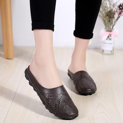 2024 Women's Hollowed Out Casual Fashion Flat Mules in Saudi Arabia